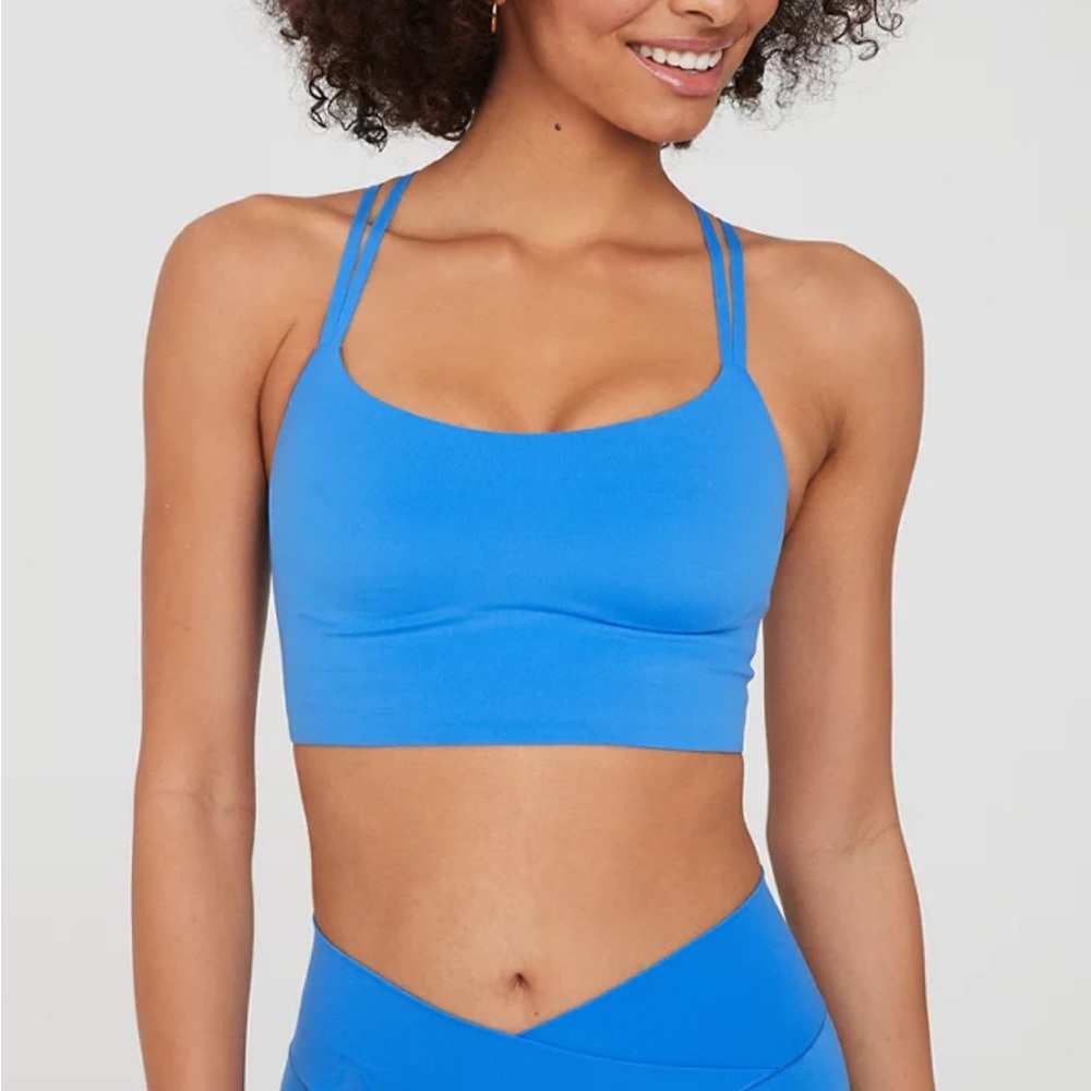 OFFLINE By Aerie Real Me Hold Up! Sports Bra - Cobalt Blue